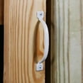 thumbnail image 2 of 2 Pack Everbilt 4-1/2 inch White Light Duty Gate Cabinet Door Pull Handle 15094, 2 of 3