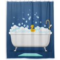 thumbnail image 2 of Coolnut Vintage Bathtub Shower Curtain, Waterproof Washable Bathroom Shower Curtain, Durable Polyester Cloth Fabric Bathroom Decor Set with 12 Hooks,60 x 72 inches, 2 of 6
