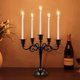 thumbnail image 5 of 2X Candelabro de Metal Negro con Candelabro de 5 Candelabros GóTicos para Decoración del Hogar Boda Fiesta, 5 of 9