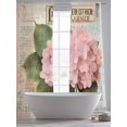 thumbnail image 5 of Pink Vintage Floral Sheer Curtains 84 Inch Length 2 Panels Set, Summer Botanical Retro Voile Window Treatment Rod Pocket Curtains Sheers Drapes for Bedroom/Living Room/Kitchen 52"x84"x2, 5 of 7