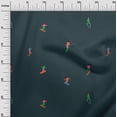 thumbnail image 3 of oneOone Cotton Poplin Twill Black Fabric Stripes Stripe With Skiers Sewing Material Print Fabric By The Yard 56 Inch Wide, 3 of 4