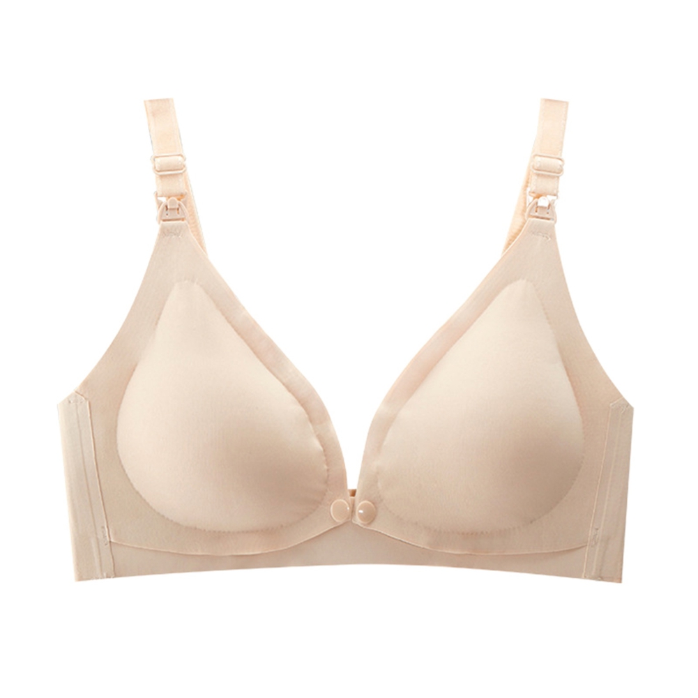 Popvcly Women's Triangle Bralette Nursing Bras Front Close Deep V Seamless Wireless Adjustable