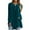 Mint Green, variant on Aboser Velvet Tunic Tops for Women Loose Fit Long Shirts Plus Size Pleated Tunics Dressy Casual Button Up Blouses Comfy Velour Long Sleeve Pullover Shirt