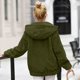 thumbnail image 2 of TaTaai Plush Lined Hooded Coat for Women， Winter Warm Fleece Jacket with Long Sleeves， Cozy Loose Fit Outerwear for Holiday Season Gift, 2 of 9