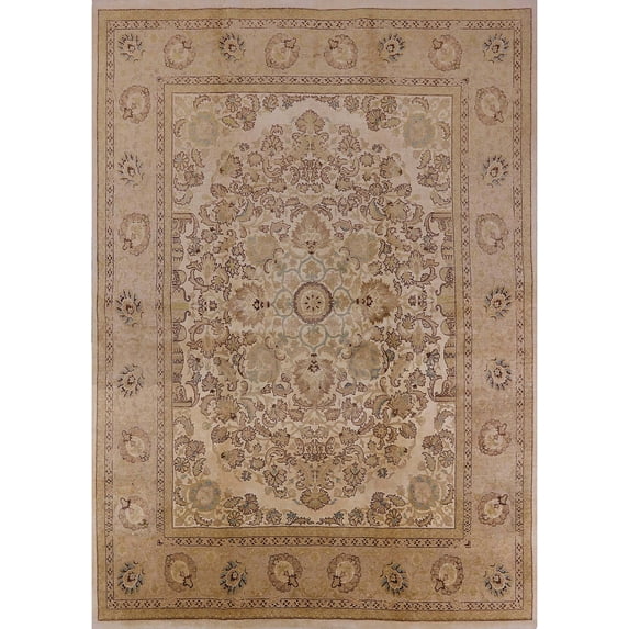 Ahgly Company Machine Washable Indoor Rectangle Industrial Modern Light Brown Area Rugs, 5' x 7'