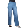 thumbnail image 3 of 2-Pack Lildy Women's Denim Jeggings, Stretchable Cotton Blend, Navy/Mocha, Small-Medium, 3 of 27