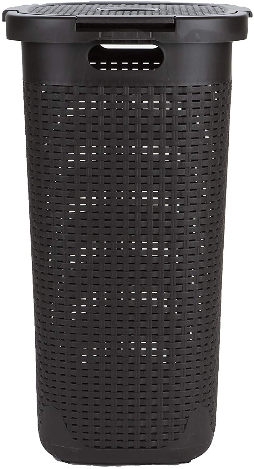 Mind Reader Basket Laundry Hamper with Cutout Handles, Washing Bin