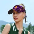 thumbnail image 6 of Xecao Mardi Gra2 for Adult Sun Cap offers versatile sun protection with adjustable Velcro for a secure fit., 6 of 8