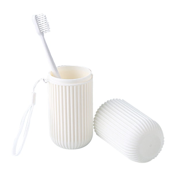 Advancent Caja de cepillo de portátil 2 en 1 para exteriores Juegos de accesorios de baño Blanco Advancent HA000872-01B