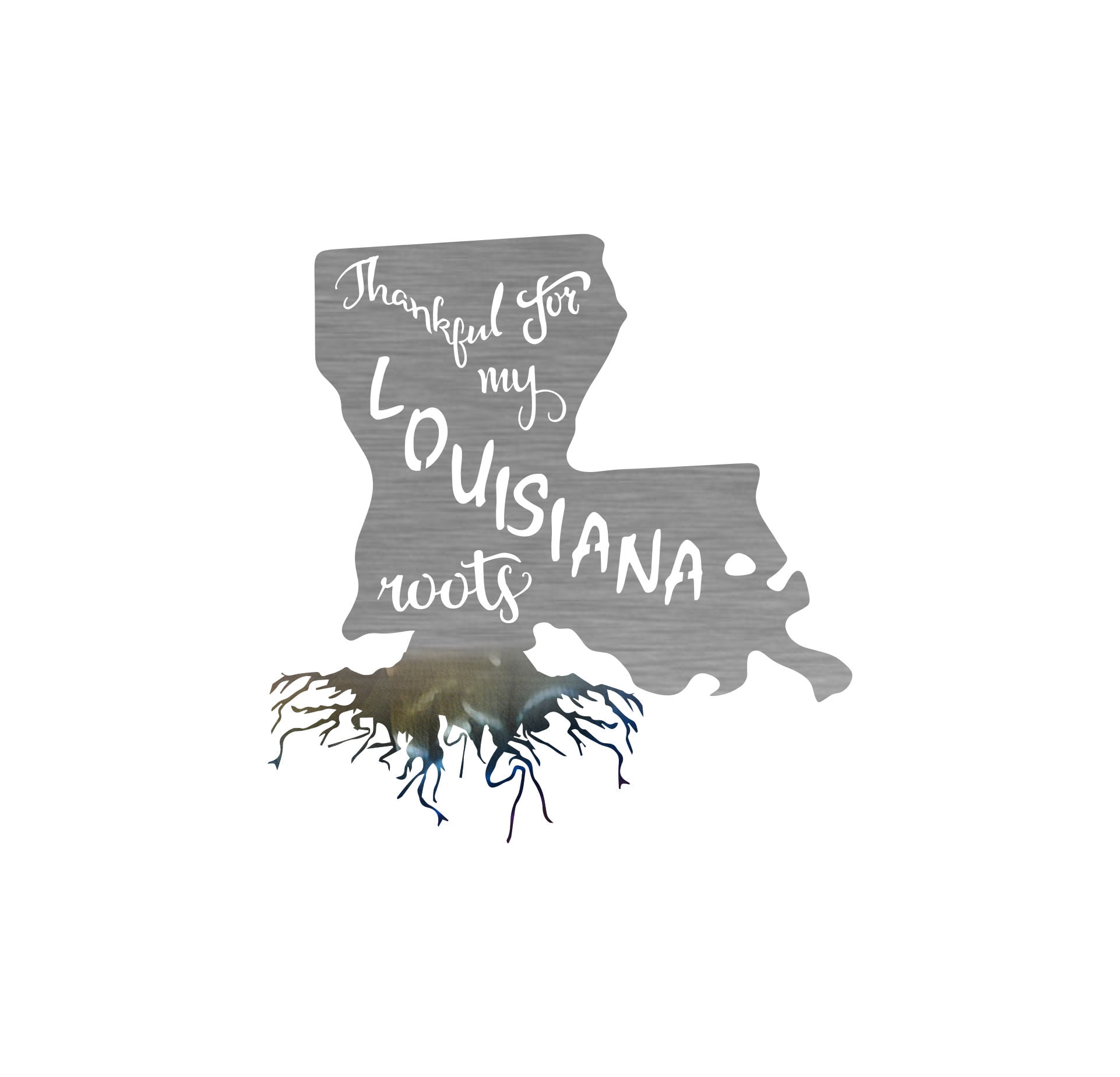 Precision Metal Art Louisiana Roots Steel Laser Cut Wall ArtFinish