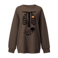 thumbnail image 3 of toraway Robe Chandail en Molleton pour Femmes Motif Mignon Col Rond Manches Longues Chandails en Molleton Décontractés Haut Mignon Manches Longues Mode Ample Chandails en Molleton S, 3 of 3