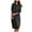 Black(Fashion), variant on ZHYou Women Sweater Dresses Long Sleeve Cable Knit Hooded Midi Dress Drawstring Hoody Ribbed Cuff Comfy Casual Skirts,Gray,Free Size
