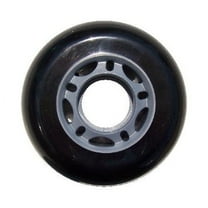 64mm 82a Inline Skate Rollerblade Wheels 4-Pack Black/Gray 5-spoke Hub
