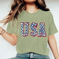 thumbnail image 6 of GERsome 4th of July T-Shirt for Women USA Graphic Patriotic Tops Crewneck Short Sleeve Tee S-3XL, 6 of 6
