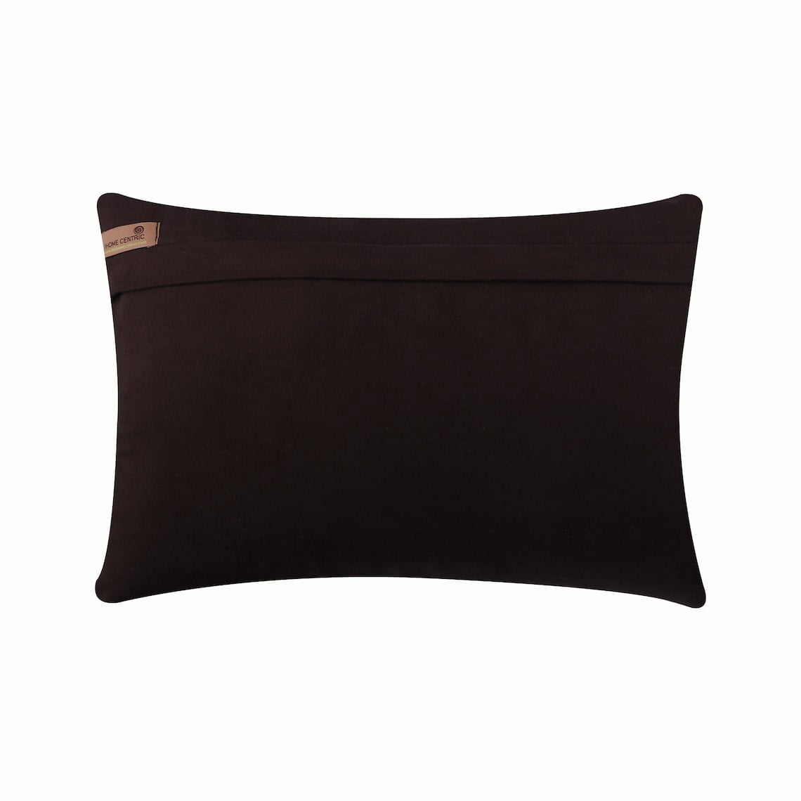 Brown 12"x16" (30x40 cm) Lumbar Pillow Covers, Leather Chenille Abstract, Beaded Oblong Pillow Covers, Abstract Pattern Modern Style - Temple Gold