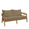 thumbnail image 4 of Modway Brisbane Causeuse de Patio Extérieure en Bois de Teck, Brun Pâle Naturel, 4 of 8