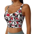thumbnail image 2 of Goofa Cute Dog Printed Sports Bras for Women, High Impact Running Bra Workout Crop Tank Tops Longline Sports Bra Push up-XX-Large, 2 of 9