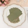 Efavormart 50 Pack Olive Green Soft 2 Ply Dinner Paper Napkins with ...