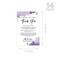 thumbnail image 5 of Koyal Wholesale Ombre Purple Watercolor Wedding Thank You Place Setting Cards for Table Reception, 56-Pack, 5 of 5