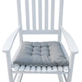 thumbnail image 6 of Rocking Chair for Porch, Wooden Rocker Chair Reclining Seat with High Back Slat, All-Weather Resistant Porch Rocker for Garden Patio Balcony Backyard, Blue, 6 of 7