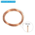 thumbnail image 2 of Uxcell 66 pies de alambre de cobre puro sólido de 22 AWG 99.9% de cobre puro 0.7mm alambre de cuentas suave, 2 of 6