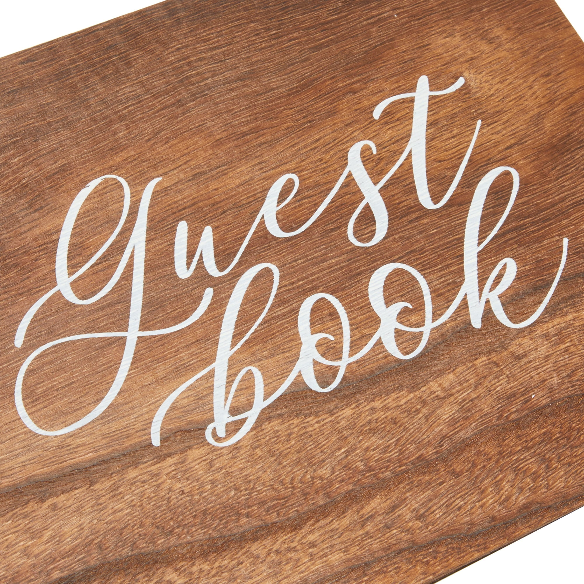 Guest Book: Guest Book for Vacation Home - 150 Pages - Vintage Wood Edition