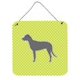thumbnail image 1 of Irish Wolfhound Damier Vert Impressions Murales Ou de Porte, 1 of 1