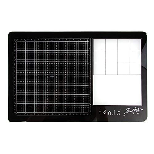 Tim Holtz Travel Glass Media Mat 10.25"X15.5"-
