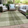 thumbnail image 6 of Addison Rugs Chantille Indoor/Outdoor Transitional Plaid Aloe Washable Rectangle Rug, 2'6" x 3'10", 6 of 6