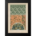 thumbnail image 2 of Vision Studio 11x14 Black Modern Framed Museum Art Print Titled - Nouveau Floral Design I, 2 of 5