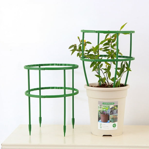 Poste de soporte semicircular para plantas | Soporte para trepar flores, hortalizas y enredaderas | Núcleo de acero resistente a la oxidación | Paquete de 3