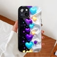 thumbnail image 2 of Heart Glitter iPhone Case Shimmering Contrast Style, Ideal for Couples & Valentine’s Day, Compatible with iPhone 11/12/13/14/15/16 (Pro Max/Plus), 2 of 9