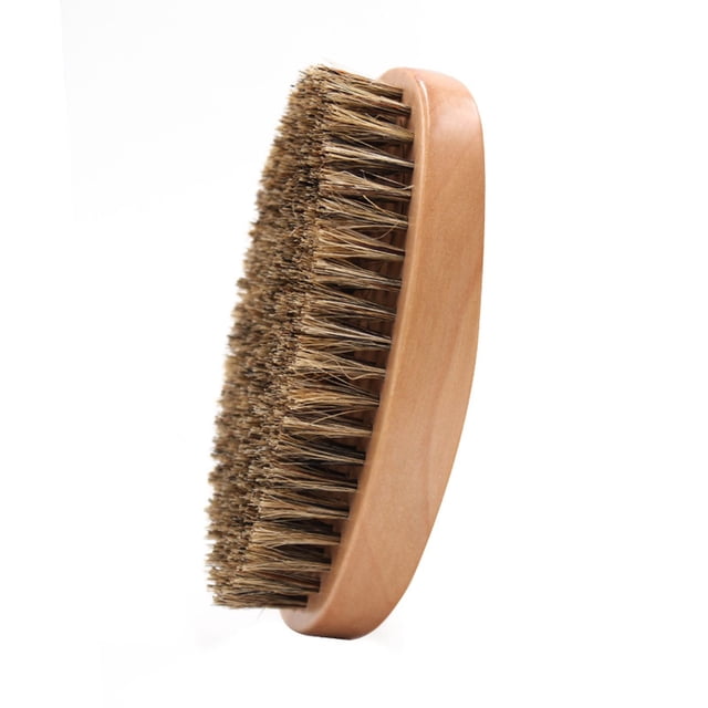 Cepillo alisador de barba con mango de madera Premium, herramienta de limpieza de barba, regalo para hombres, 1 Uds.