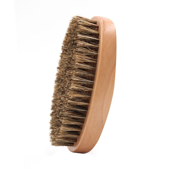 Cepillo alisador de barba con mango de madera Premium, herramienta de limpieza de barba, regalo para hombres, 1 Uds.