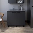 thumbnail image 1 of Burwood Utility Sink Cabinet Engineered Wood Black, 1 of 7