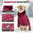 thumbnail image 4 of UOSIA Warm Dog Coat with Double Zipper, Winter Dog Clothes for Small Medium Large Dogs, 4 of 6