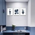 thumbnail image 6 of Canvas Art Wall Decor for Bedroom Modern Indigo Abstract Geometric Pattern Wall Art Navy Blue Wall Pictures for Office Bathroom Boys Room Wall Decorations Prints Artwork for Home Walls Gallery Wrapped, 6 of 6