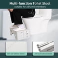 thumbnail image 2 of Foldable Toilet Stool, 7inches Healthy Bathroom Squatting Posture Poop Stool with Anti-Slip Feet, A Good Helper to Effective Relief of Constipation, Easy to Storage Toilet Squat Stool., 2 of 5