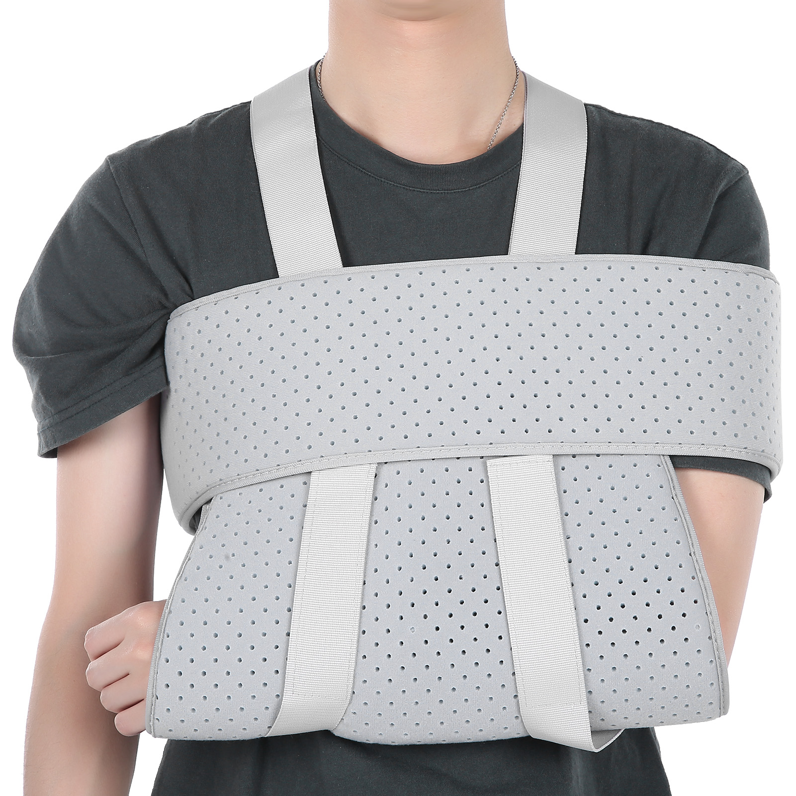 Arm Sling Support with Fixing Band for Broken Fractured Bones ...