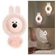 thumbnail image 5 of Lámpara de noche con forma de oso, recargable y con inducción infrarroja, que funciona con pilas. rosado, 5 of 9