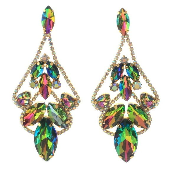 Large Chandelier Rhinestone Earring