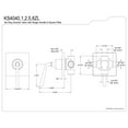 thumbnail image 2 of Kingston Brass KS4041ZL Silver Sage Single-Handle Six-Way Diverter Valve with Square Trim Kit, Polished Chrome, 2 of 4