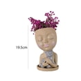 thumbnail image 3 of Resina Gato Chica Estatua Maceta Adorno Florero Florero Artesanía (Caqui) Likrtyny Libre de BPA, 3 of 7