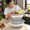 Gray, variant on Collapsible Colander & Wash Basin Set 2-in-1 Foldable Dishpan With Drain Holes Space-saving Kitchen Sink Tub For Washing Fruits V