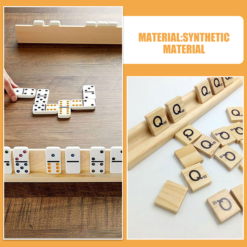PATKAW 8 Pièces Supports De Dominos en Bois Plateau De Carreaux De Domino Porte-Lettres De L'alphabet Train Mexicain Dominos Accessoires pour Jeux De Société Classiques Tuiles Jeux De PATKAW 8 Pièces Supports De Dominos en Bois Plateau De Carreaux De Domino Porte-Lettres De L'alphabet Train Mexicain Dominos Accessoires pour Jeux De Société Classiques Tuiles Jeux De