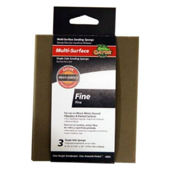 Gator Grit 4643GA Premium Sanding Pad, 180-Grit, 4.5 x 5.5-In., 3-Pk. - Quantity 5