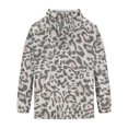 thumbnail image 7 of men's leopard print hoodie, retro animal print pullover sweatshirt, vintage casual hooded top with pocket, brown cheetah pattern fleece jumper, streetwear graphic hoodie for men, cozy winter warm, 7 of 7