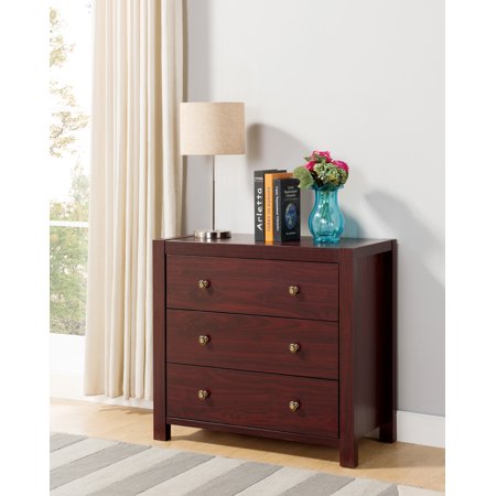 Smart Home Eltra K Series 3 Drawer Brass Knobs Bedroom Chest