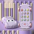 thumbnail image 7 of Car Shape Design​​ Car Shaped Learning Phone Interactive Button Toy with Music Sound Effects Early Education Shape Number Recognition Device Audio Feedback​​, 7 of 7