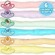 Tub Works Fluffy Foam Soap Variety 6 Pack, Gentle, Cleansing Kids Bath Soap, Fruity, Fun Bath Colors